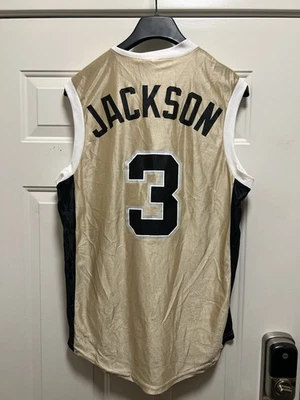 Stephen Jackson Majestic Spurs 2003 Champions Gold Jersey - Size Medium - Image 1 of 4