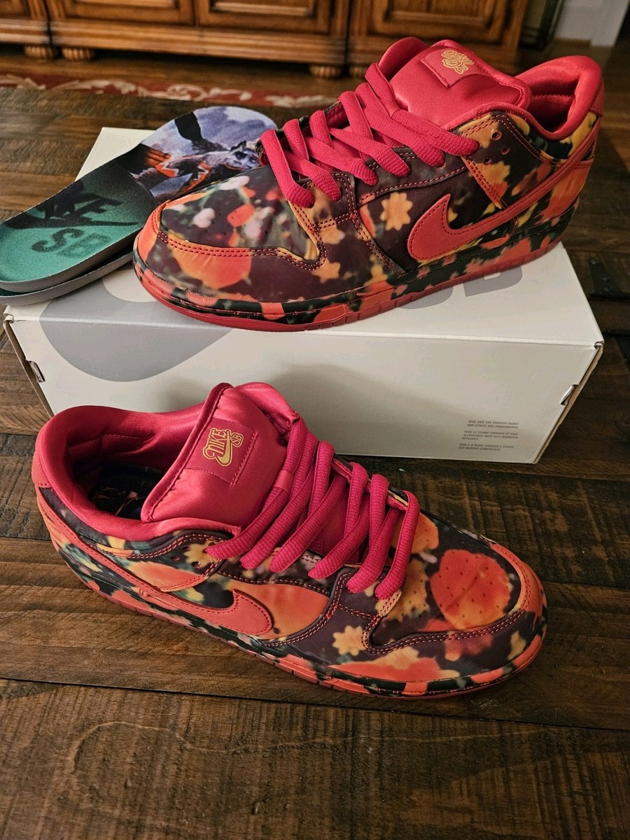 Nike The Wizard of Oz x Dunk SB Low Poppy Field for Sale Nike The Wizard of Oz x Dunk SB Low Poppy Field for Sale