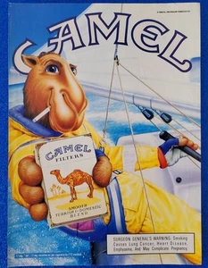1990 JOE CAMEL CIGARETTES ORIGINAL PRINT AD AMERICAN CANCER SOCIETY SPOKESCAMEL - Picture 1 of 1