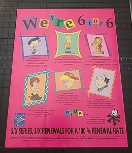 Film Roman Animation Bobby's World Simpsons Garfield Critic 1993 Print Ad 8X11 - Picture 1 of 1