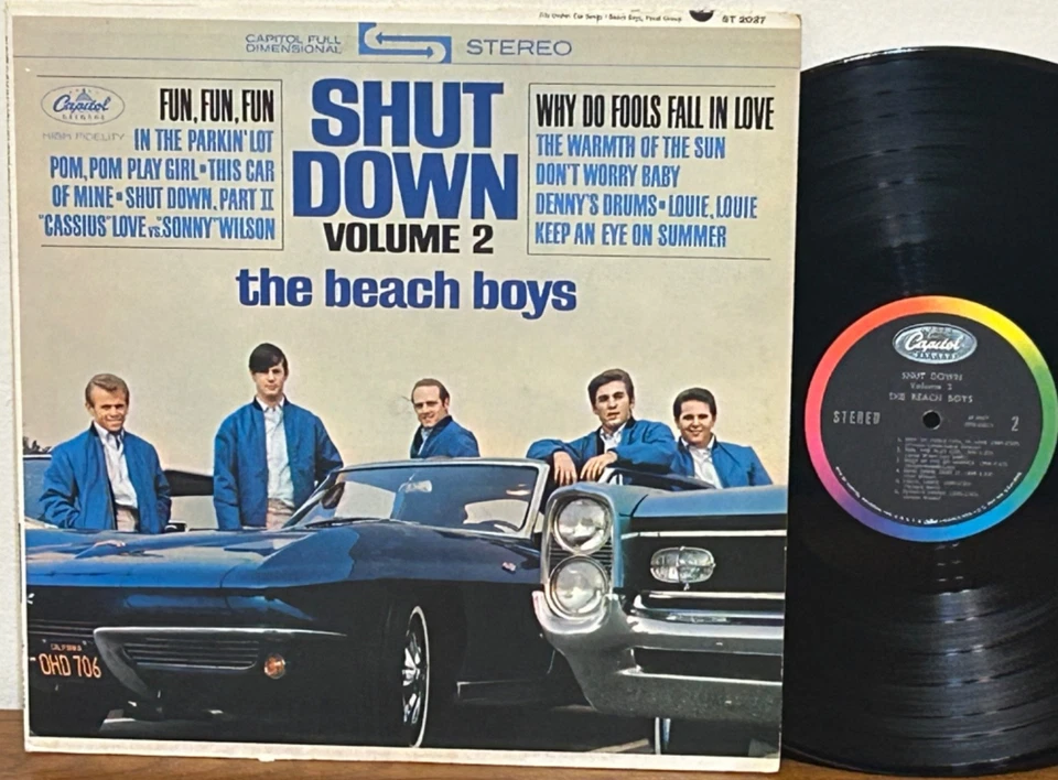 THE BEACH BOYS Shut Down Volume II 1964 CAPITOL Stereo LP VG/VG++ Play Tested - Image 1 of 2