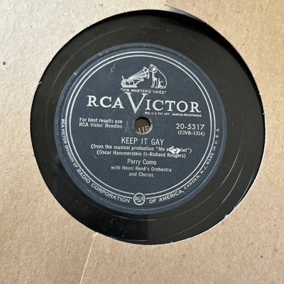 Perry Como-78 rpm-  RCA VICTOR 20-5317- NO OTHER LOVE/ KEEP IT GAY-VG+ - Image 1 of 4