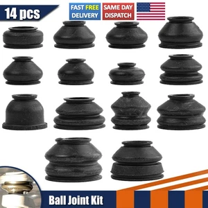 14X Rubber Ball Joint Rubber Dust Boot Cover Track Rod End Set Kits Universal - Picture 1 of 10