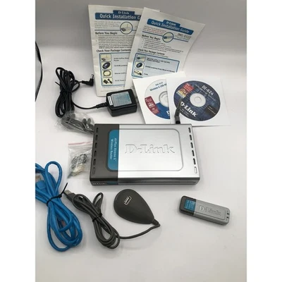 D-Link DI-624 108 Super G Wireless Router + Wireless USB Adapter DWL-G122 Bundle - Image 1 of 4