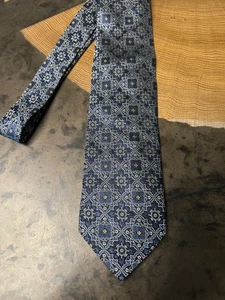 LUCIANO GATTI ELITE MADE IN ITALY SILK MENS NECK TIE FLORAL WEDDING BUSINESS - Picture 1 of 5