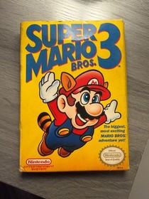 Super Mario Bros 3 Nintendo NES WITH BOX Box 1990 Authentic