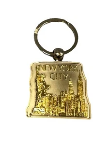 VINTAGE NEW YORK CITY NY USA REISE SOUVENIR METALL SCHLÜSSELANHÄNGER SCHLÜSSELRING - Bild 1 von 4