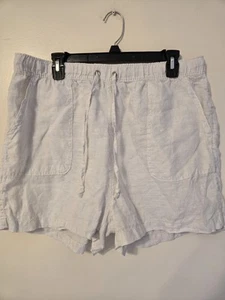C&C California Sz XL 100% Linen Shorts Pockets Travel Vacation Luxury Minimalist - Picture 1 of 8