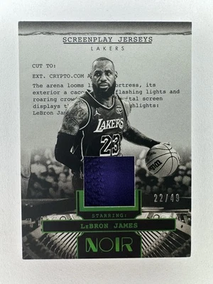 LeBron James 2024-25 Panini Noir Screenplay Jerseys /49 #SJ-LBJ - Image 1 of 4