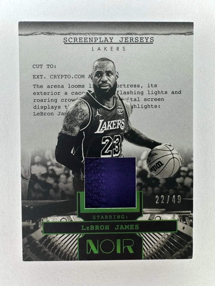 LeBron James 2024-25 Panini Noir Screenplay Jerseys /49 #SJ-LBJ - Image 1 of 4