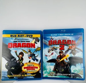 How to Train Your Dragon 1 & 2 (Blu-ray + DVD + Digital HD) - Picture 1 of 2
