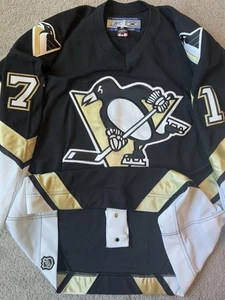 Reebok 6100 Authentic Evgeni Malkin Pittsburgh Penguins NHL Jersey Black Home 52 - Picture 1 of 3