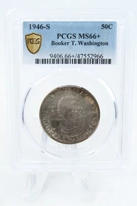 1946-S PCGS MS66+ Booker T. Washington Classic Commemorative Half Dollar 50C - Picture 1 of 2