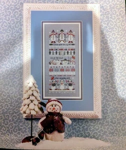Just Nan "Icy Hill"  Vintage Winter Sampler Pattern With Snowmen 2003 - Picture 1 of 1