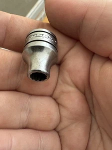 Snap On F081 3/8" Antrieb 12-Punkt flach 1/4" Steckschlüssel - Bild 1 von 2
