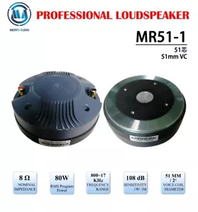 Merry Audio Professional 80 Watt Ferrit HF 1 Zoll / 25 mm Kompressionstreiber - Bild 1 von 6