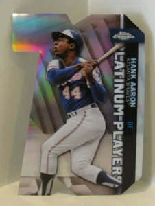 Hank Aaron 2021 Topps Chrome Update Platinum Players Atlanta Braves - Picture 1 of 2