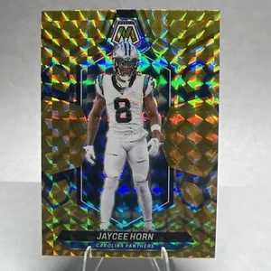 Jaycee Horn 2024 Panini Mosaic Reactive Yellow Prizm #35 - Picture 1 of 2