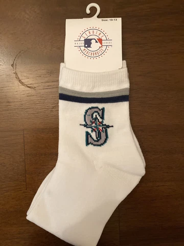 2003 MLB Genuine Merchandise Seattle Mariners Socks Size 10-13(Brand New) Cover