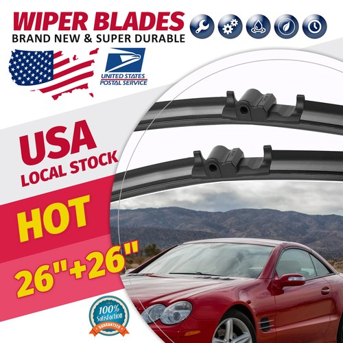 Top Quality Bracketless Windshield Wiper Blades All Season 26" & 26