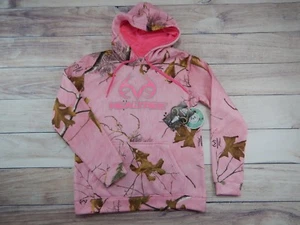 Womens Realtree Xtra Pink Hoodie Hunting Sweatshirt Small - Picture 1 of 5