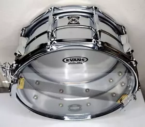 Yamaha JAPAN guscio alluminio artigianale 14x6,5" rullante SD-3465 con custodia sherpa - Foto 1 di 14