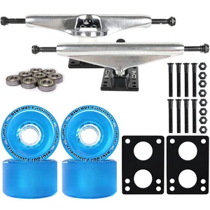 Core 6.0 Raw Longboard Trucks Wheels Package Bigfoot 70mm Pathfinders Blue - Picture 1 of 6