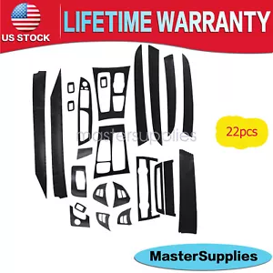 Fit BMW X5 E70 2008-2013 Carbon Fiber Interior Sticker Whole Cover 22pcs - Picture 1 of 10