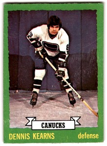 1973-74 O-Pee-Chee Dennis Kearns #162 Vancouver Canucks