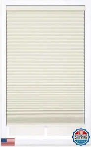 DEZ FURNISHINGS Cordless 1.5" Blackout Cellular Shade, Cream, 44" W x 36" H - Picture 1 of 5