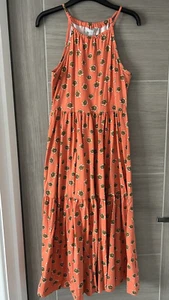 Women's Tiered Dress RED HERRING Halter Neck - size 12 - Pure Cotton. - Picture 1 of 7