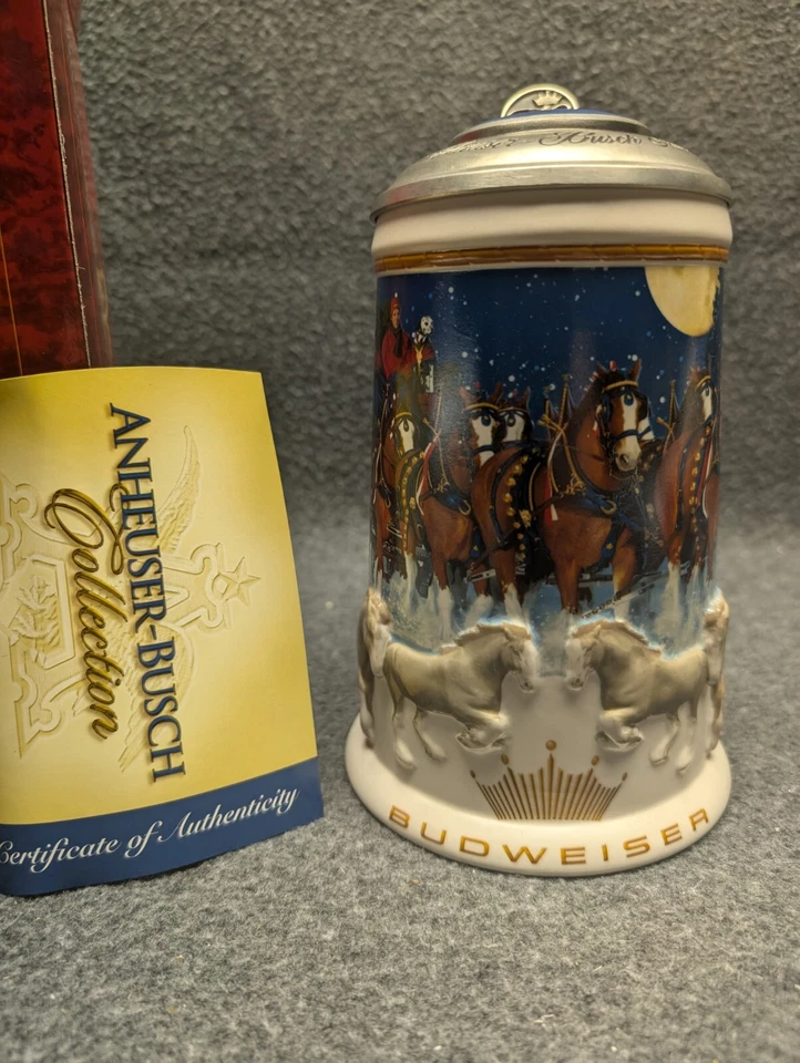 Vintage 2005 Budweiser Holiday Stein