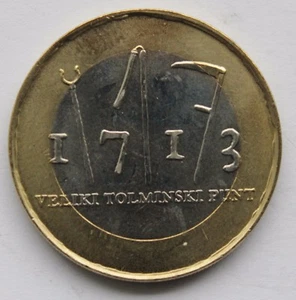 SLOVENIA - 3 € Euro commemorative coin 2013 Tolmin Peasant Revolt 300 UNC - Picture 1 of 2
