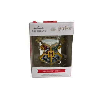 Hogwarts Crest Hallmark Ornaments Harry Potter Christmas Tree Distressed/torn - Picture 1 of 15