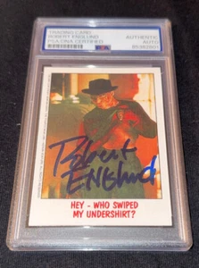 Robert Englund signed Autograph Slabbed 1988 Topps Fright Flicks Card PSA DNA - Bild 1 von 2