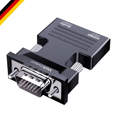 SZJUNXIAO HDMI auf VGA Adapter 1080P HDTV mit Audio Übertragung Konverter, HD... - Bild 1 von 4
