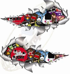 Small Metal Rip Open Sticker bomb (No 1) Jdm style Race Car Van - Picture 1 of 1