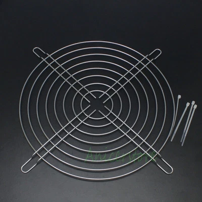 10pcs 200mm AC CASE Fan Protective Finger Guard Grill Steel Mesh w/ Cable Ties - Image 1 of 4