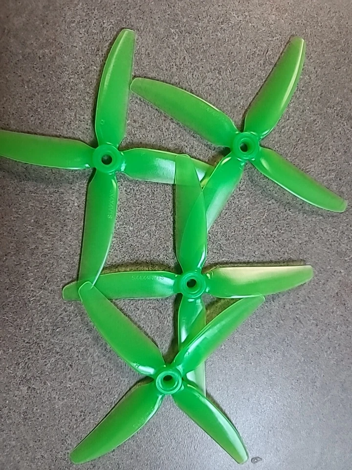 HQProp Popo DP Set Of 4 Green Propellers 5.1x4.1x3 - Image 1 of 1