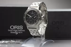 *Near MINT+++* ORIS Big Crown 635-7514 Black Date 200m Automatic Men's Watch - Picture 1 of 12