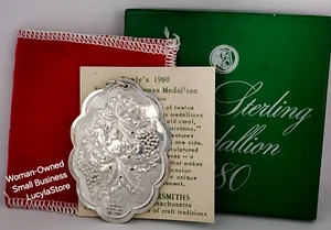 Vintage 1980 Towle STERLING Pendant Christmas Ornament w/ Box 10 Lords A*Leaping - Picture 1 of 19