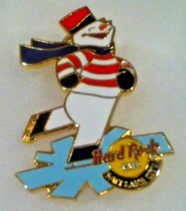 Hard Rock Cafe Pin Salt Lake City Schneemann auf Schlittschuhen Serie #2 - Bild 1 von 3
