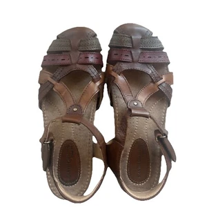 Earth Origins Leder Riemchen Kipper Slingback Sandalen Gr. 7,5 Boho - Bild 1 von 11