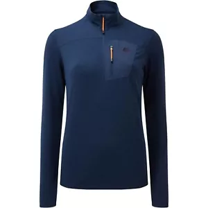 Mountain Equipment Lumiko Zip Tee Medeival Blue Size 14 - Picture 1 of 1