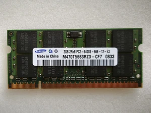Samsung 2GB SO-DIMM DDR2 800MHz, PC2-6400S, RAM 200-PIN, Memory Modul - Bild 1 von 2