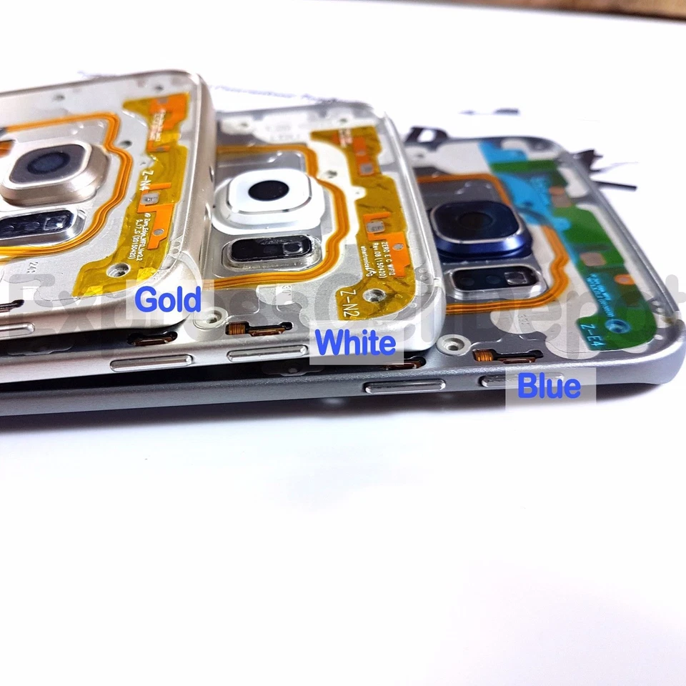 Bisel de marco medio de metal de repuesto para lente de cámara Samsung Galaxy S6 EDGE ¡y más! Foto 1 de 4