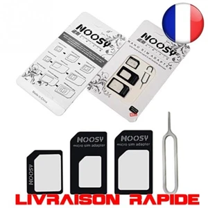 4 en 1 Nano adaptateur Carte Sim Micro Adaptateurs Standard Tous Les Téléphones - Photo 1 sur 1