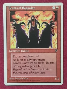 Magic The Gathering CHRONICLES BEASTS OF BOGARDAN red card MTG - Picture 1 of 2