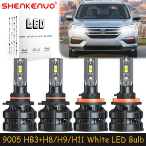 For Honda Pilot 2006-2018 Combo 9005+H11 LED Headlights Bulbs High Low Beam Z8 - Picture 1 of 18