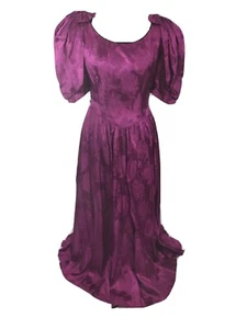 Vintage 80er Jahre Nu-Mode Puffärmel Tee Kleid 7/8  - Bild 1 von 6